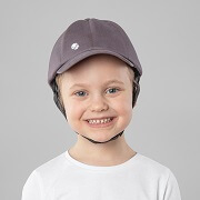 Ochranné přilby Ribcap Baseball Cap pro děti v barvě platinové