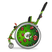 Oblá konstrukce invalidního vozíku Brix 1.123