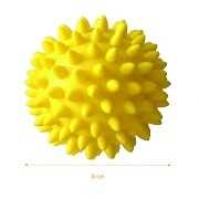 Masážní míček Qmed žlutý - rozměr
