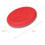 Balanční disk s hroty Qmed, červený - rozměr