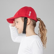 Ochranná přilba Ribcap Baseball Cap pro děti v barvě červené